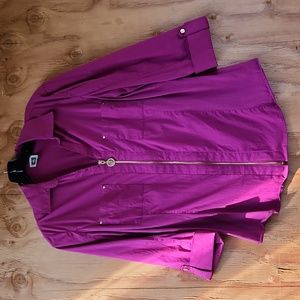Vintage Anne Klein Fushia Ladies Shirt Sz Medium Preowned